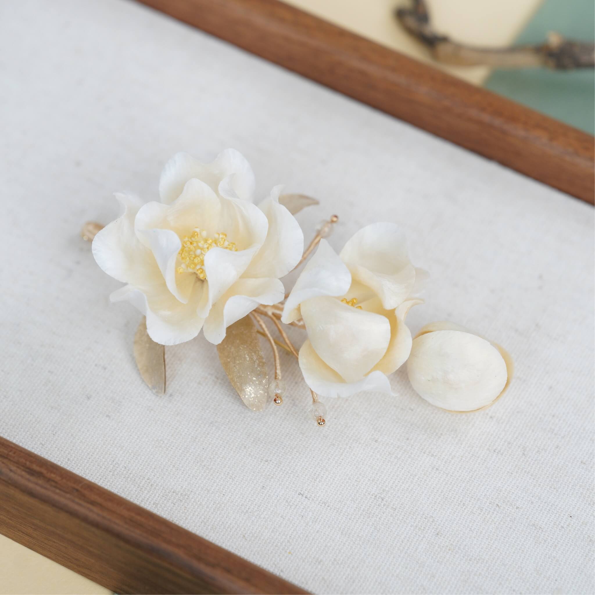 Blue Phoenix | Handmade Ronghua Brooch