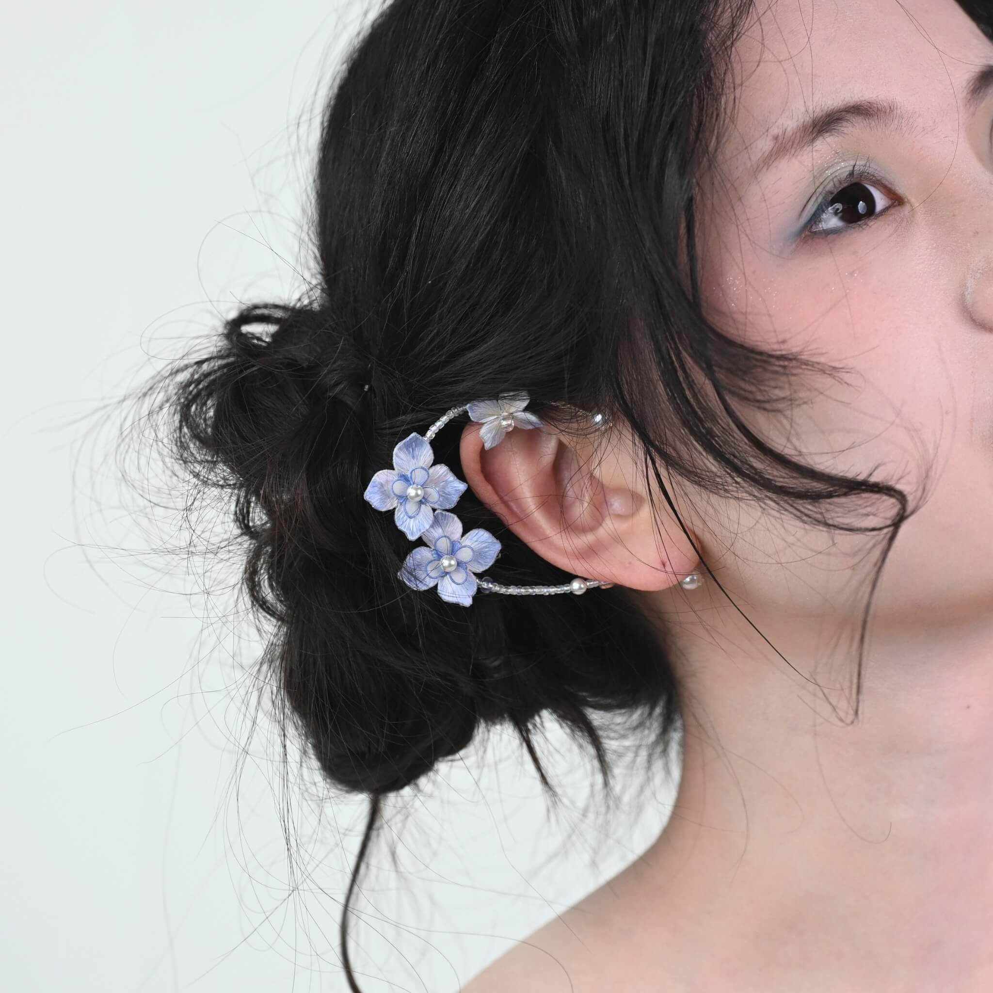 Shu Silk Embroidery DIY Kit | Endless Summer Ear Cuff