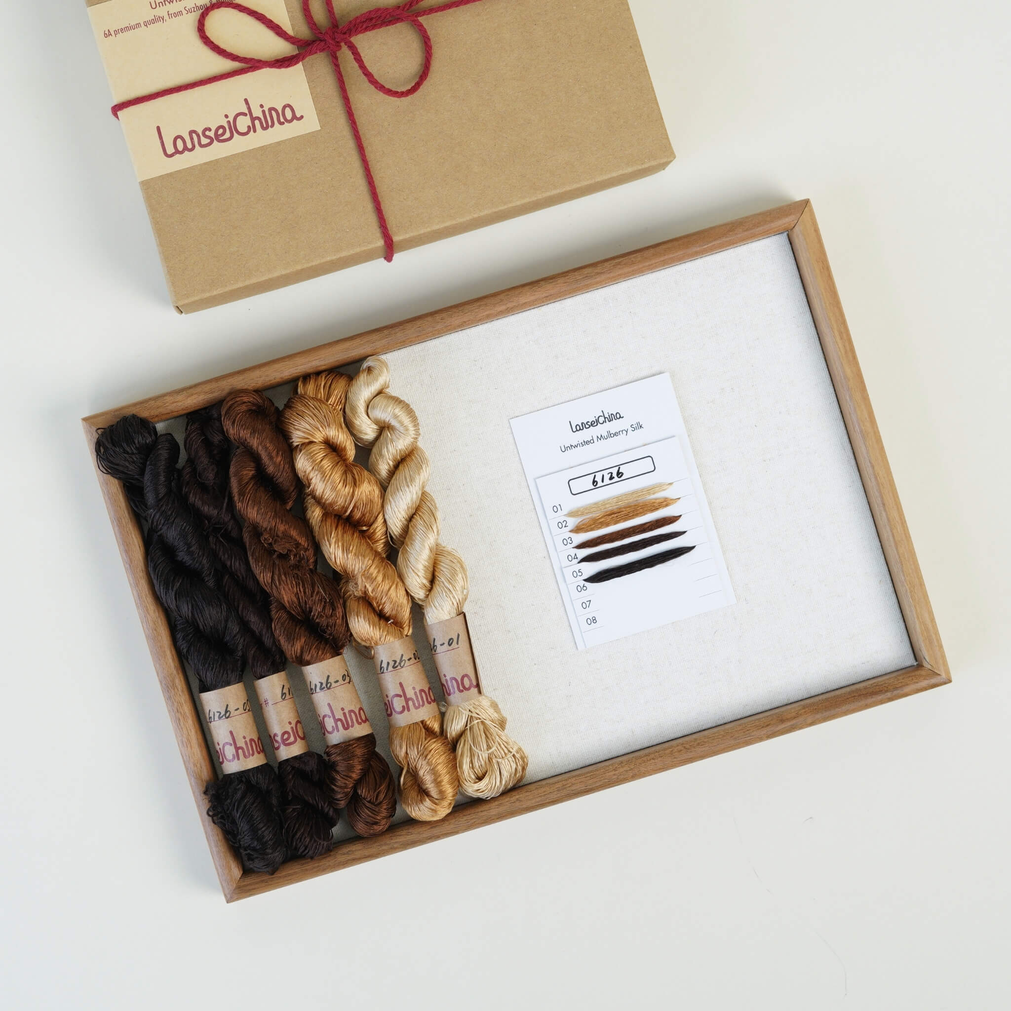 Untwisted Mulberry Silk For Ronghua | Colour #6126