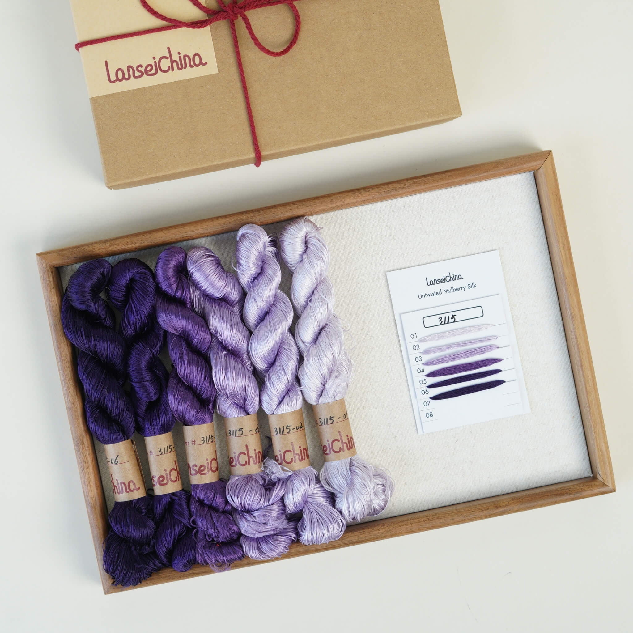 Untwisted Mulberry Silk For Ronghua | Colour #3115