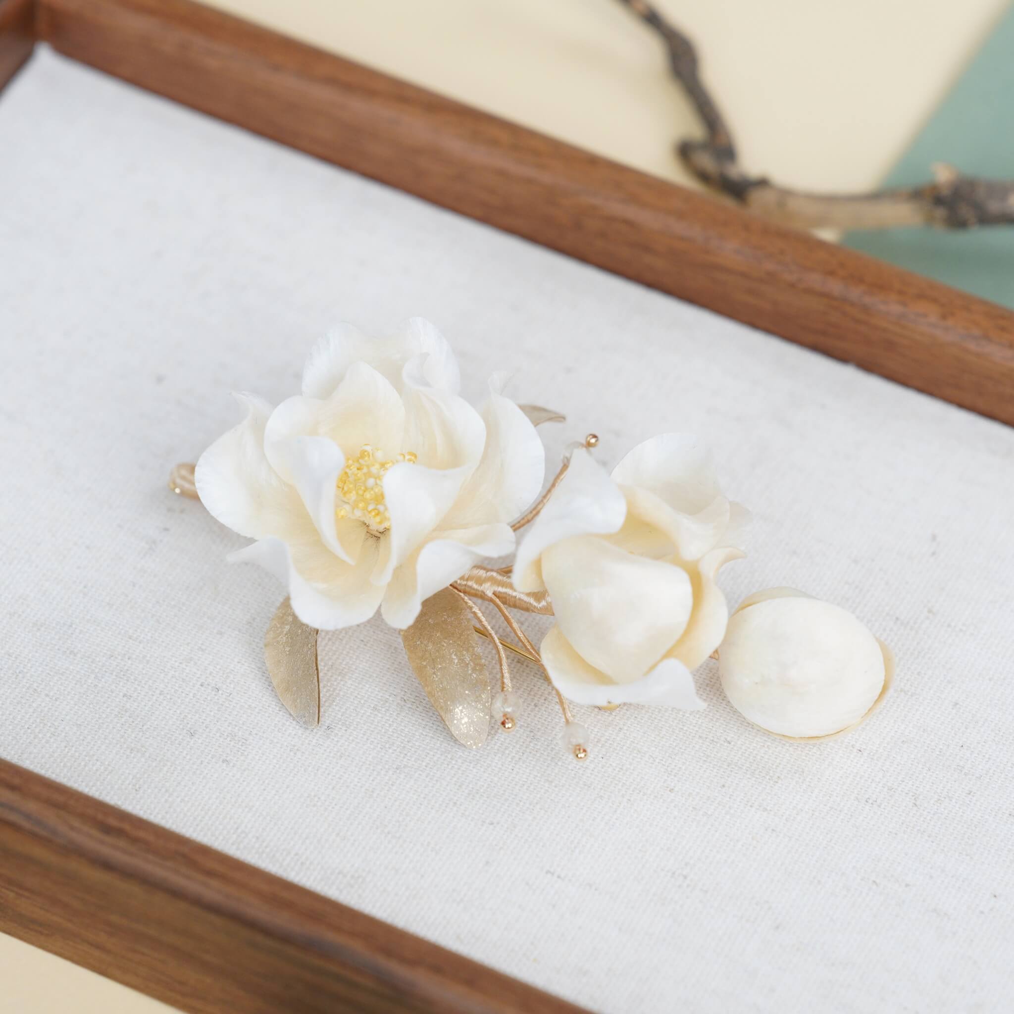 Blue Phoenix | Handmade Ronghua Brooch