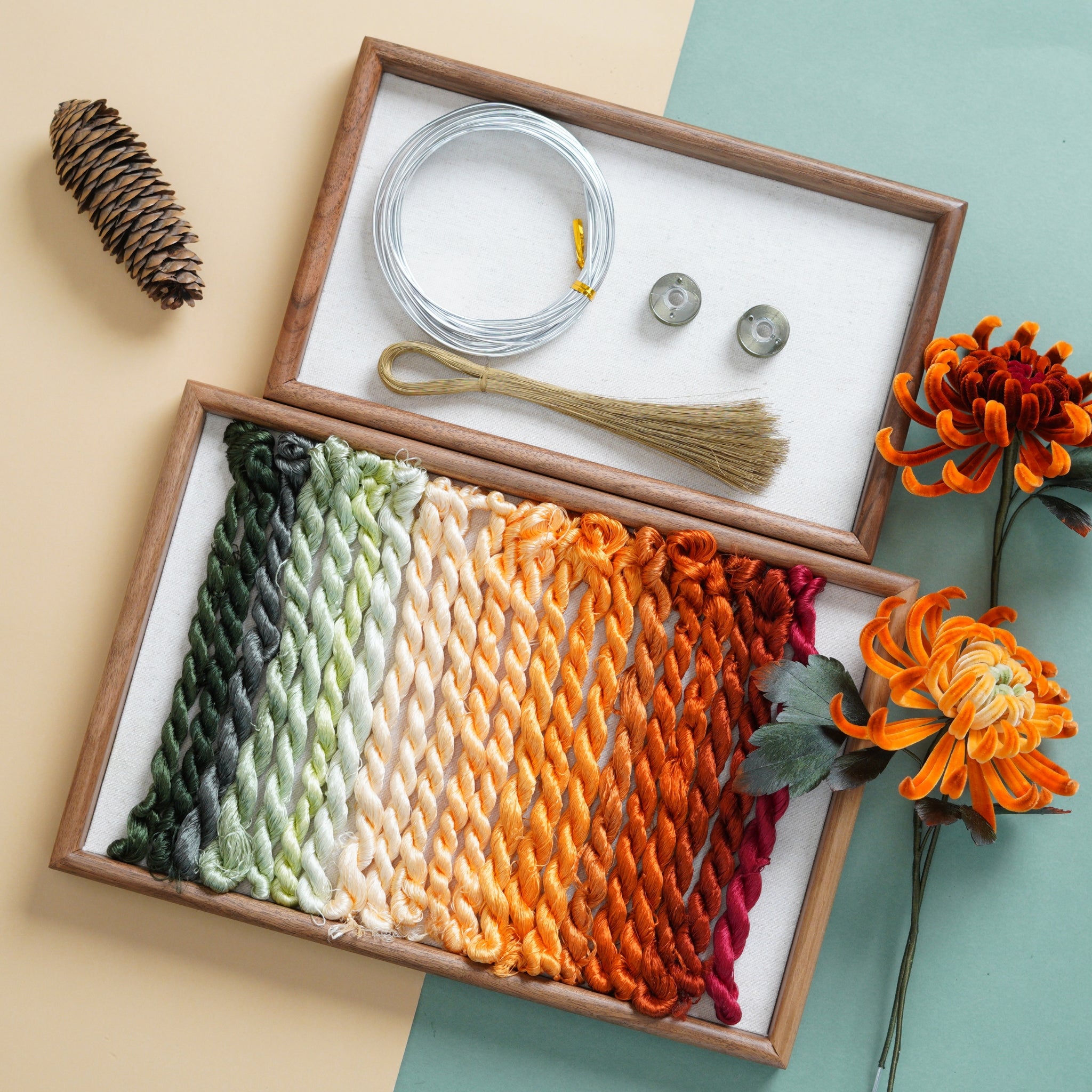 Ronghua DIY Kit | Golden Chrysanthemum Penjing