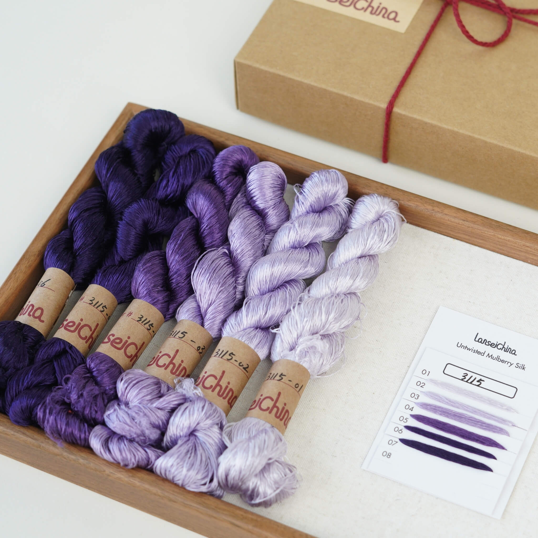 Untwisted Mulberry Silk For Ronghua | Colour #3115