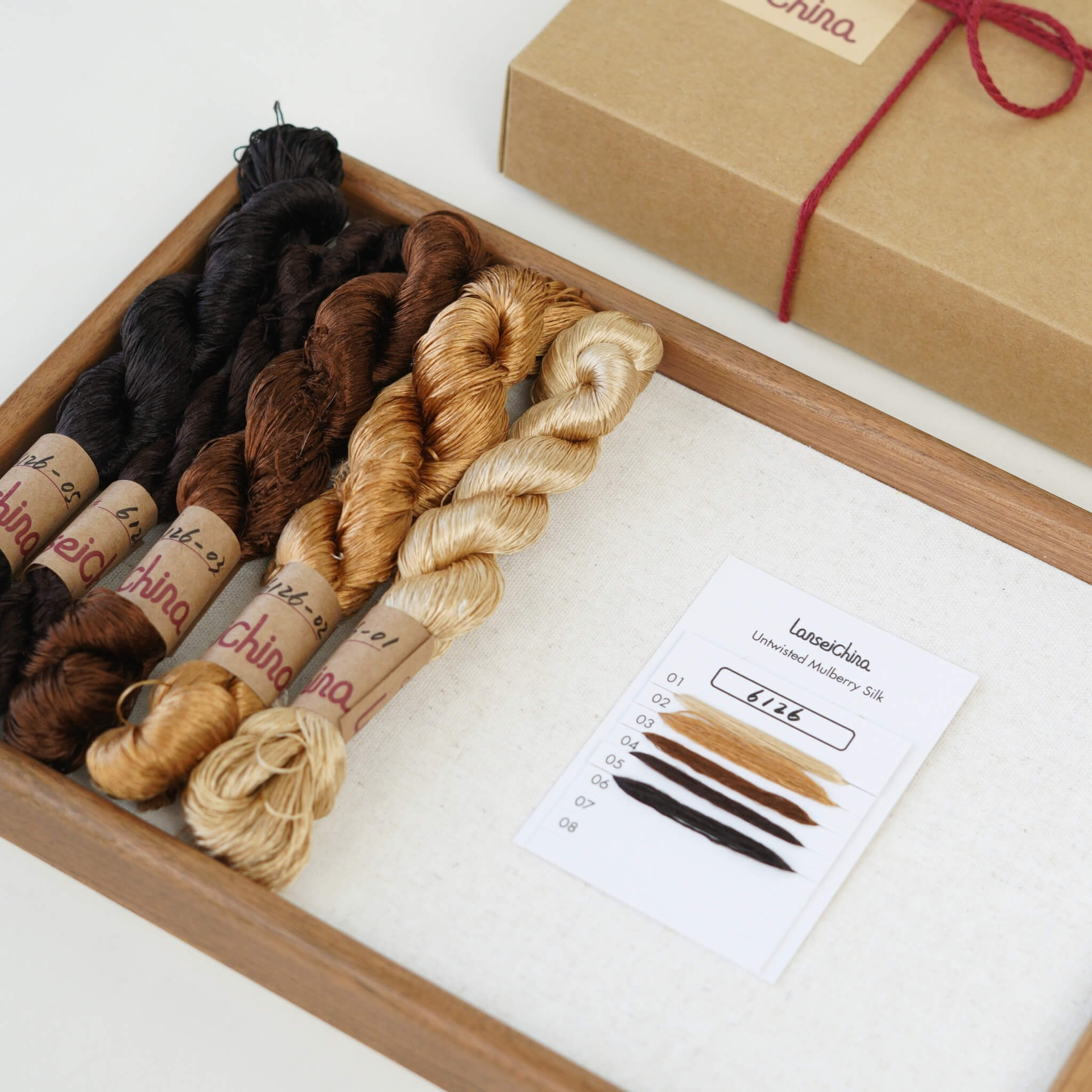 Untwisted Mulberry Silk For Ronghua | Colour #6126