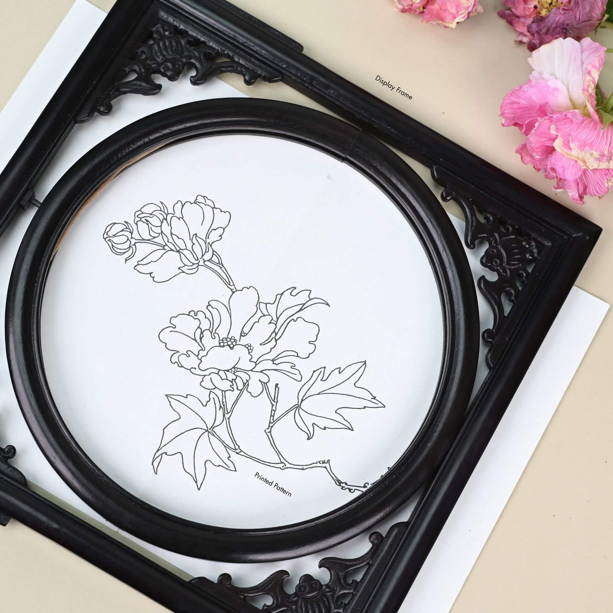 Shu Embroidery DIY Kit | Cotton Rose, from Dawn to Dusk