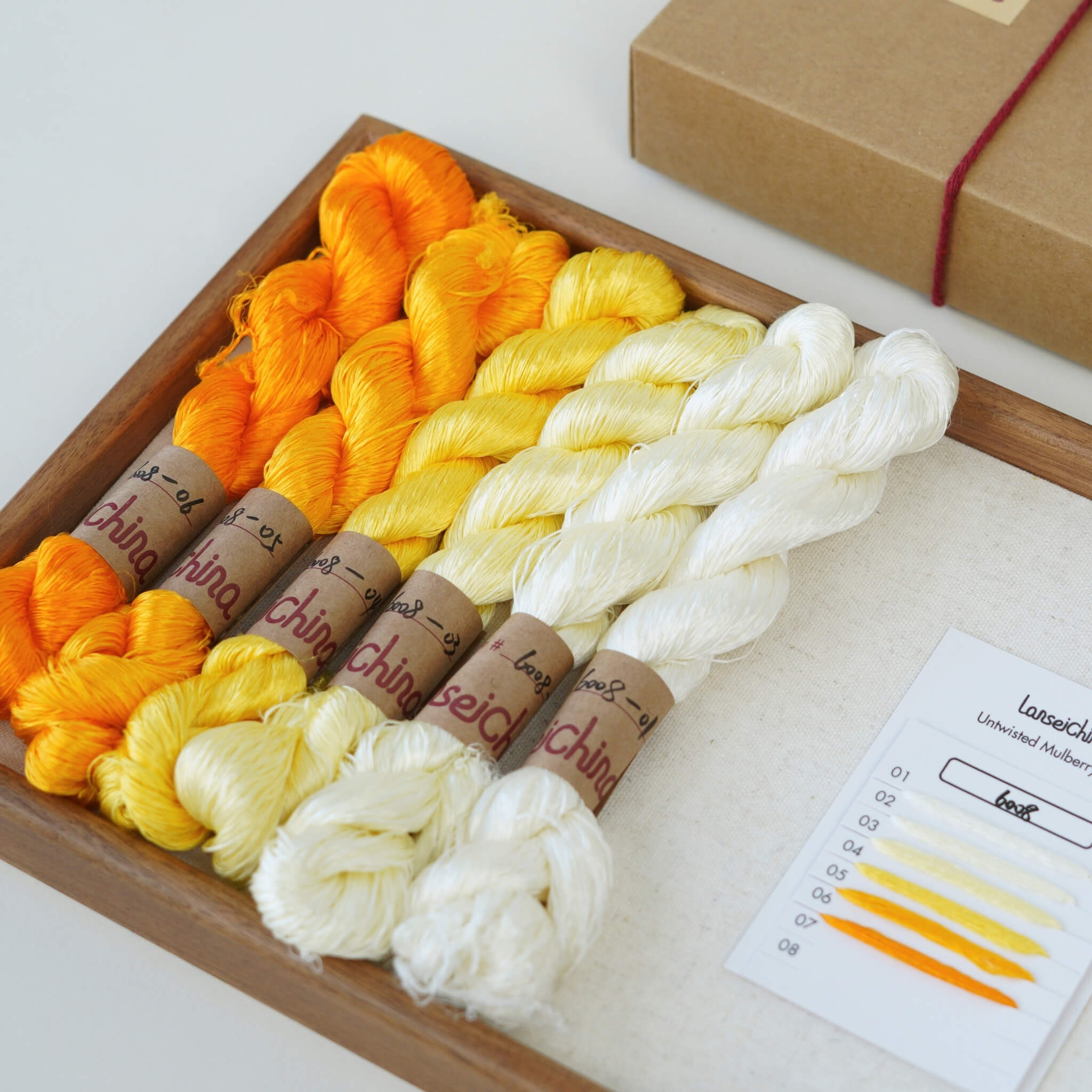 Untwisted Mulberry Silk For Ronghua | Colour #6008