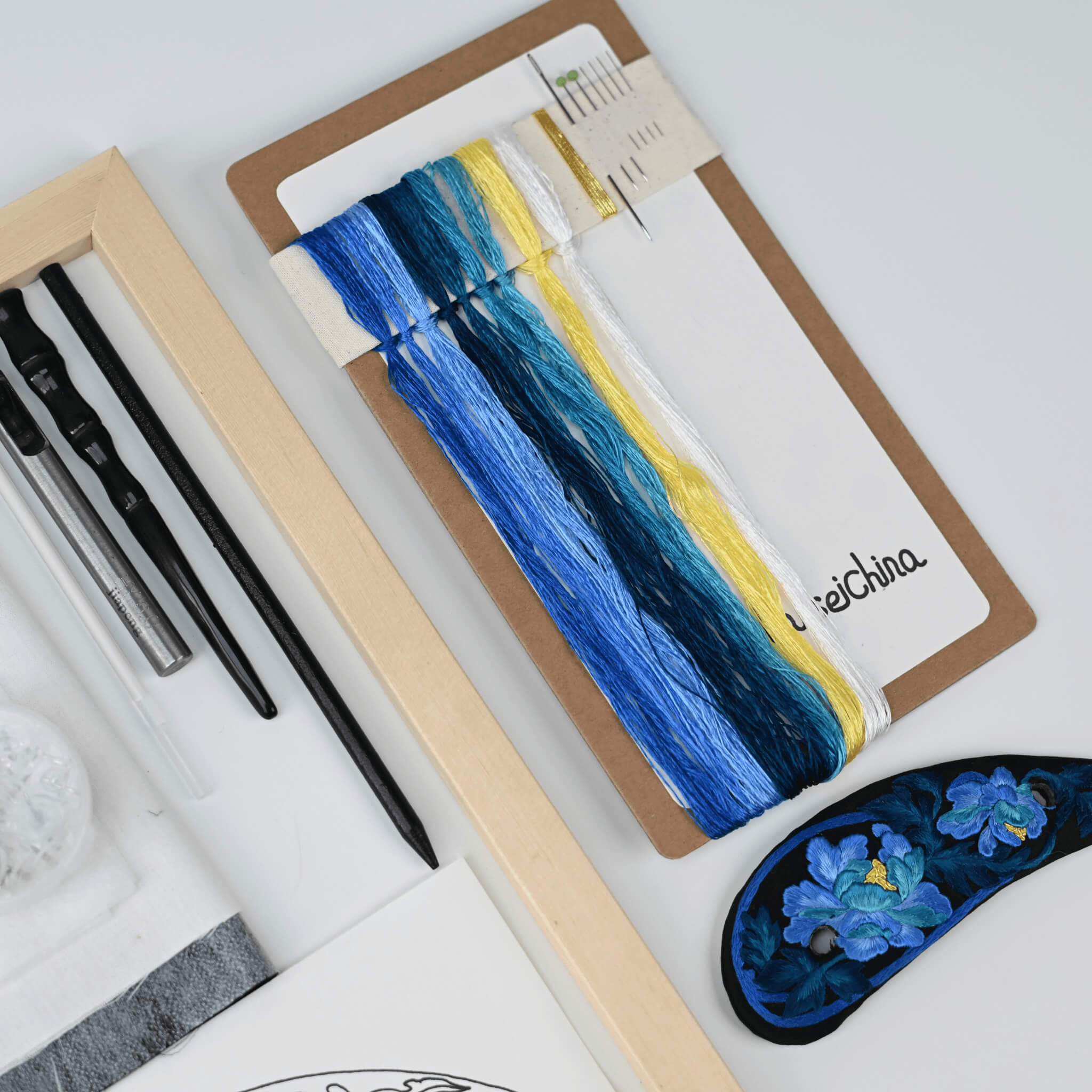 Shu Silk Embroidery DIY Kit | Peerless Beauty