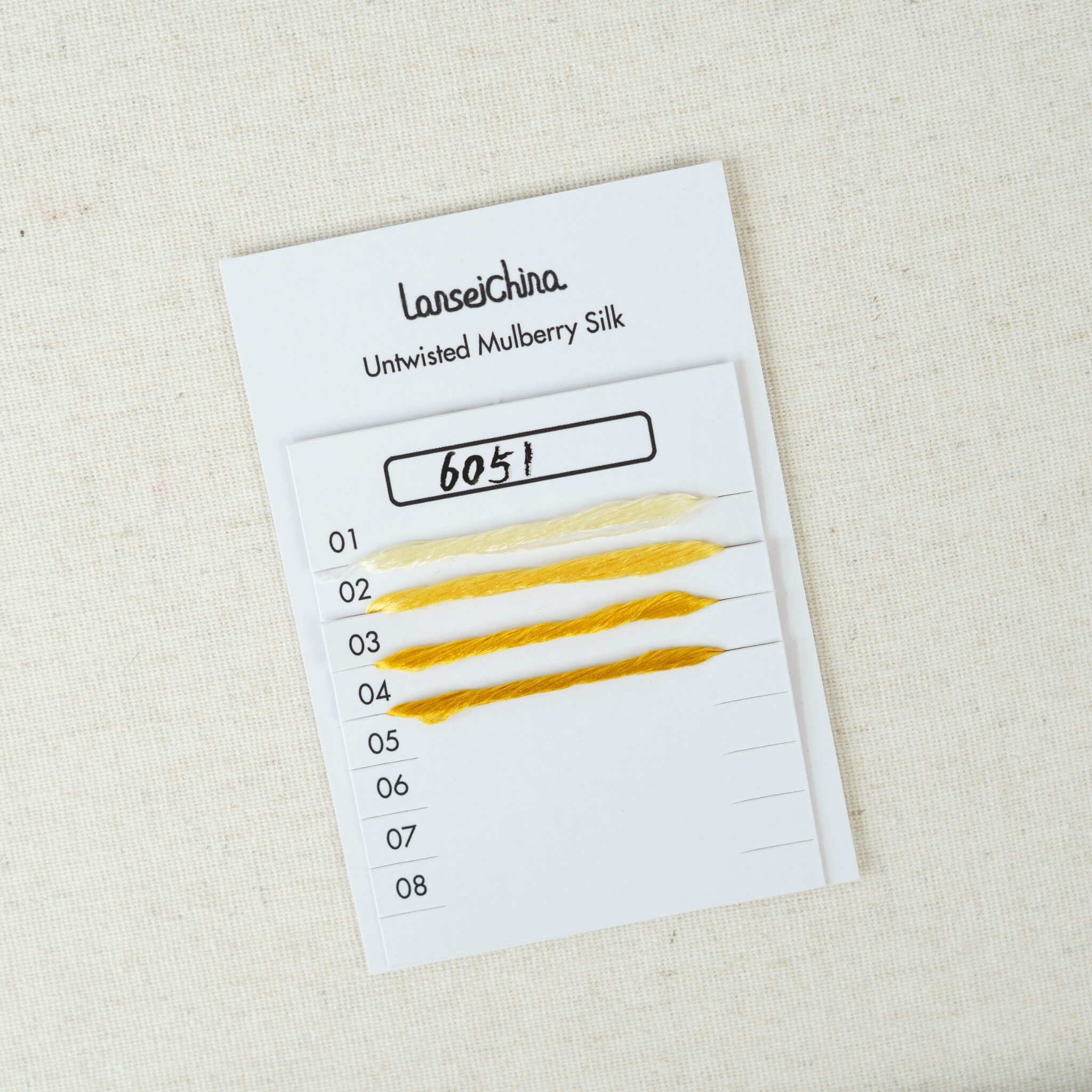 Seda de morera sin torcer para Ronghua | Color #6051