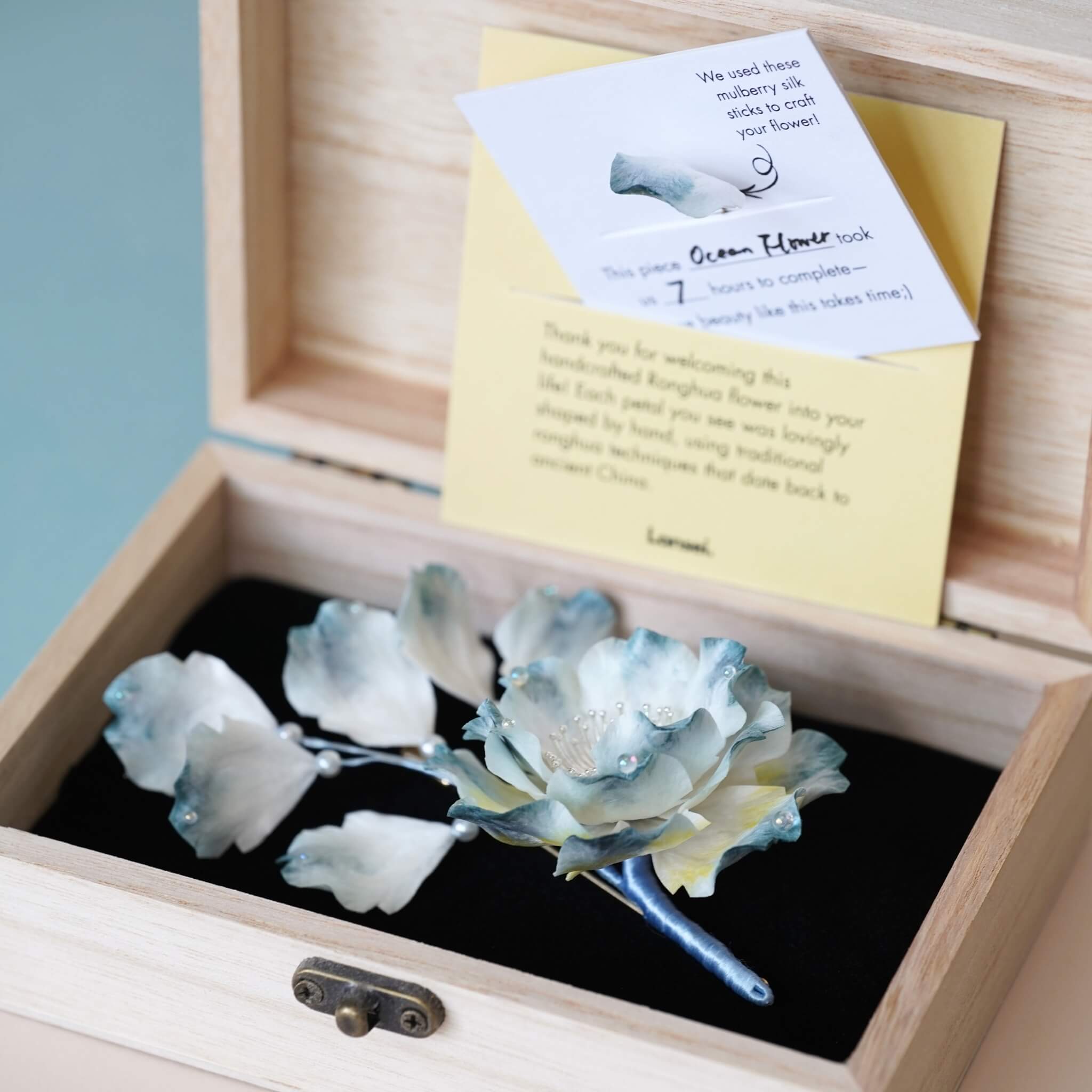 Handmade Ronghua | Blue Ocean Flower