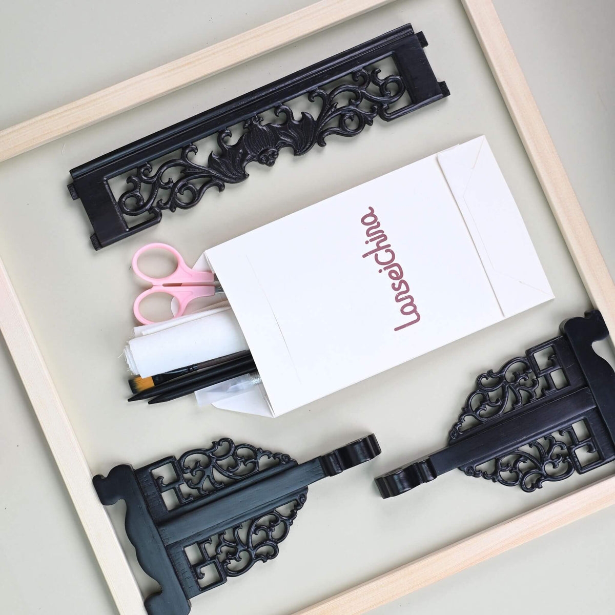 Shu Embroidery DIY Kit | Cotton Rose, from Dawn to Dusk