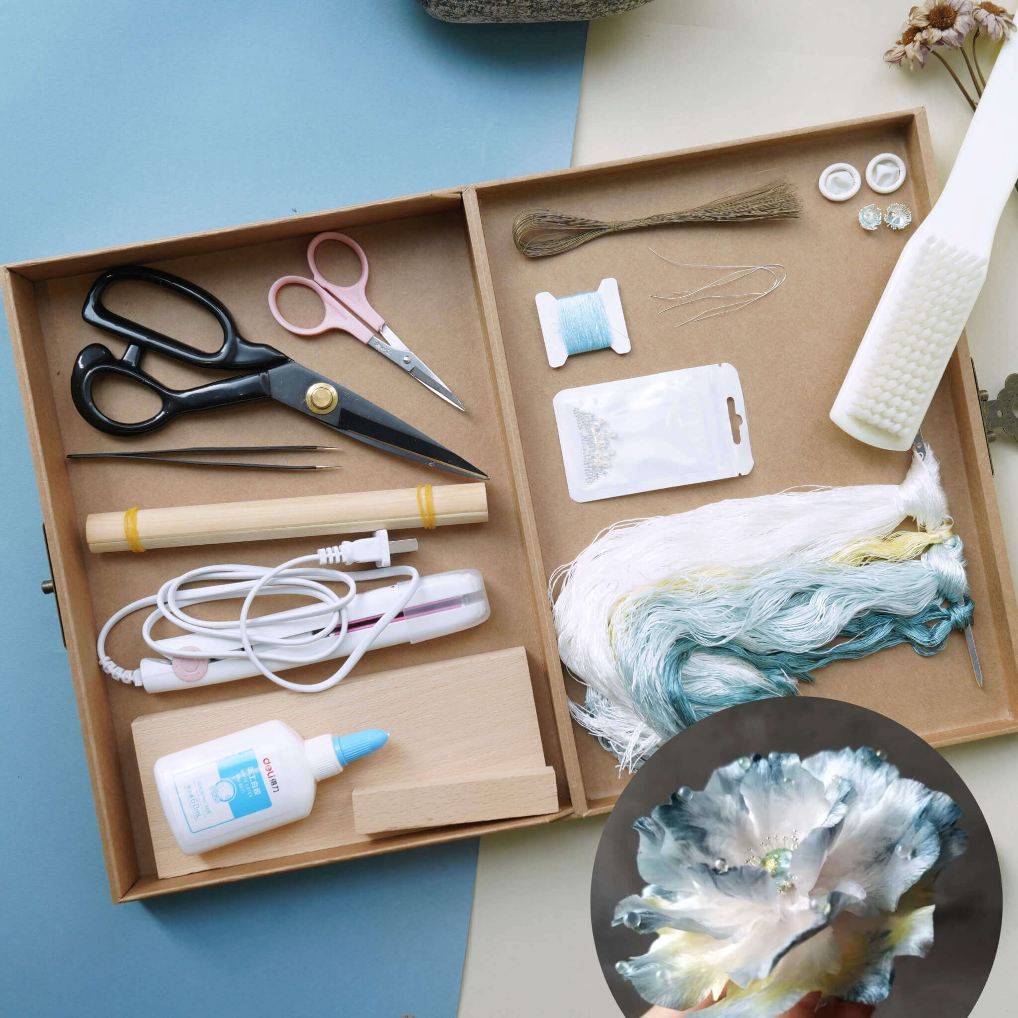 Ronghua DIY Kit | Blue Ocean Flower